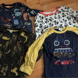Set of 4 Kids' Long Sleeve Graphic Tees